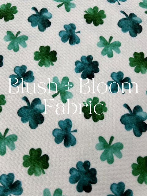 Cate & Rainn St Patrick's Day Shamrock White Bullet