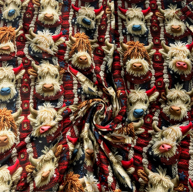 USA Highland Cows, DBP Highland Cow Fabric