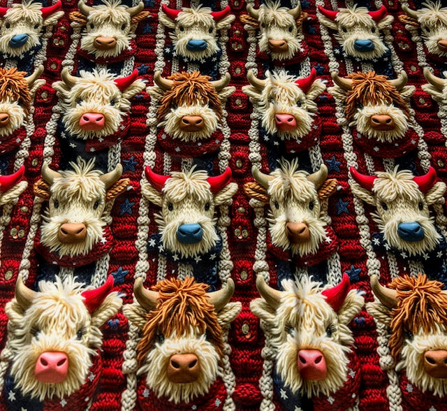 USA Highland Cows, DBP Highland Cow Fabric