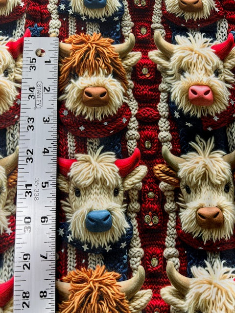 USA Highland Cows, DBP Highland Cow Fabric