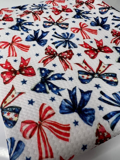 USA Coquette Bullet Fabric, Soft Textured Stretchy Bullet Fabrics