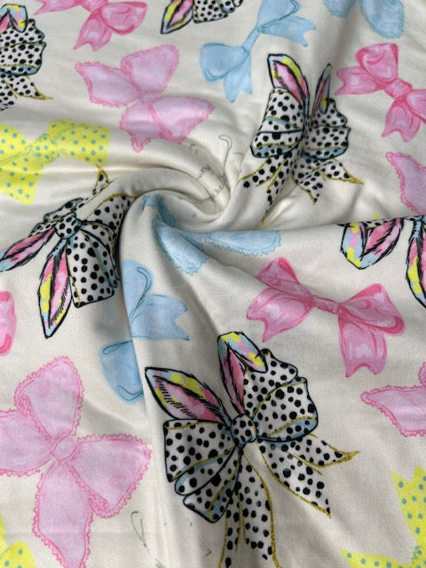 Bunny Ears Easter DBP Fabric, Super Soft Stretchy DBP Fabrics