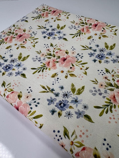Wanderlust Bouquet 100% Cotton, Cate & Rainn Wanderlust Bouquet Floral Cotton Fabric, Quilting Cotton
