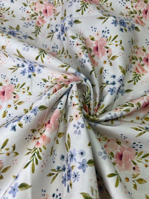 Wanderlust Bouquet 100% Cotton, Cate & Rainn Wanderlust Bouquet Floral Cotton Fabric, Quilting Cotton