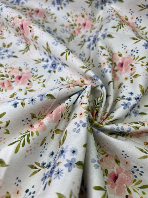 Wanderlust Bouquet 100% Cotton, Cate & Rainn Wanderlust Bouquet Floral Cotton Fabric, Quilting Cotton