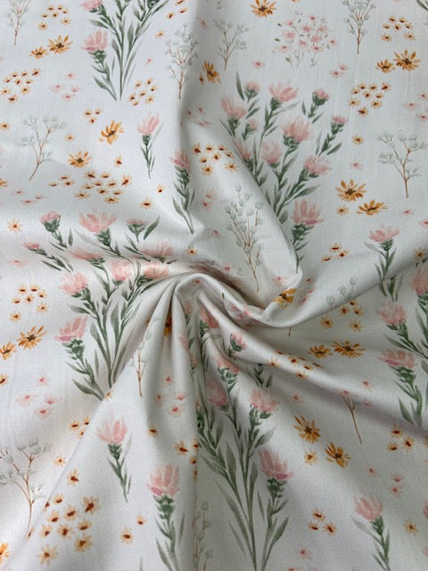 Desert Shine Floral 100% Cotton, Cate & Rainn Desert Shine Cotton Fabric, Quilting Cotton