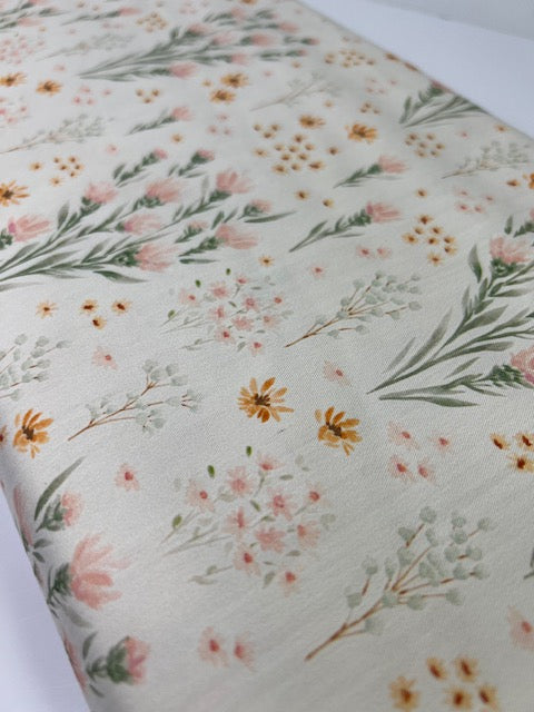Desert Shine Floral 100% Cotton, Cate & Rainn Desert Shine Cotton Fabric, Quilting Cotton