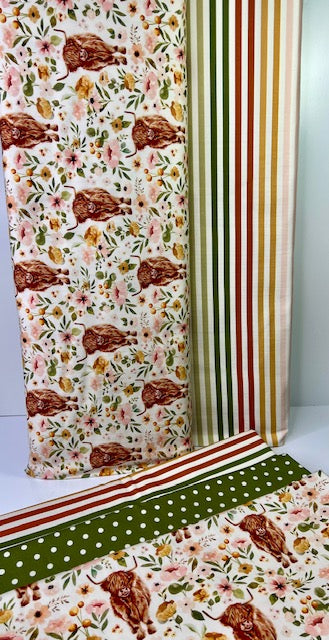 Charlotte Stripes Multi Color 100% Cotton, Cate & Rainn Charlotte Stripes Cotton Fabric, Quilting Cotton