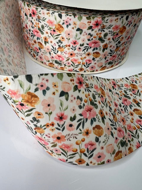 3" Tiny Floral Grosgrain Ribbon: A Delicate Touch 🌸