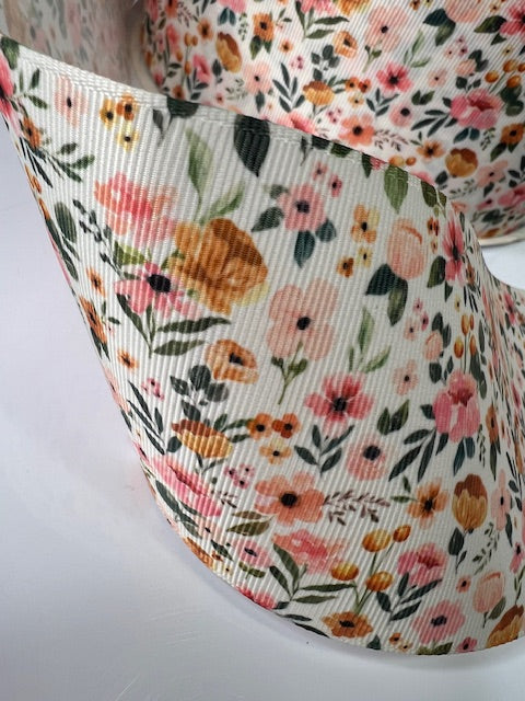 3" Tiny Floral Grosgrain Ribbon: A Delicate Touch 🌸