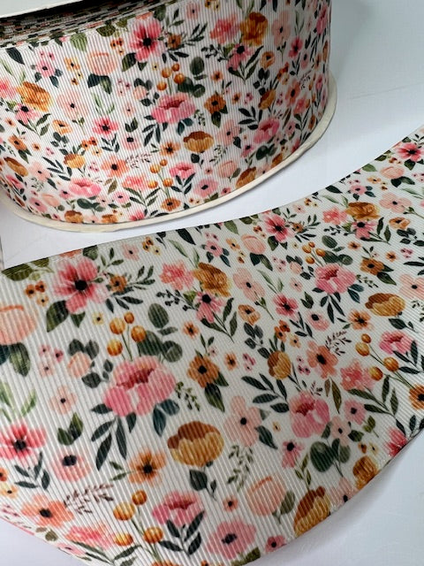 3" Tiny Floral Grosgrain Ribbon: A Delicate Touch 🌸
