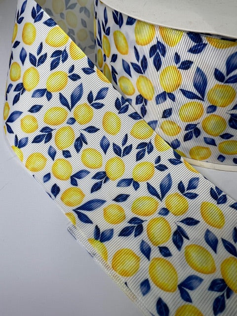 3" Lemon Citrus Ribbon: Bring the Sunshine In! ☀️