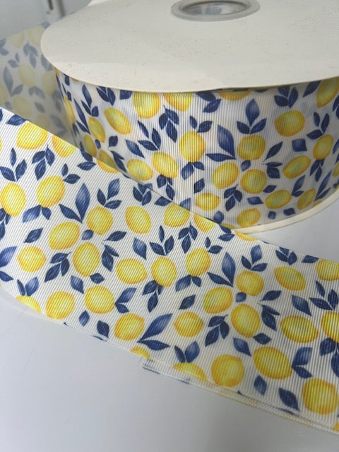 3" Lemon Citrus Ribbon: Bring the Sunshine In! ☀️