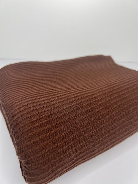 Chocolate Cozy Rib Knit, Rib Knit Medium-Heavy Weight