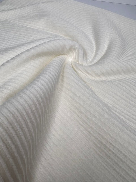 Off White Creamy Cozy Rib Knit, Rib Knit Medium-Heavy Weight