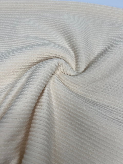 Off White Creamy Cozy Rib Knit, Rib Knit Medium-Heavy Weight