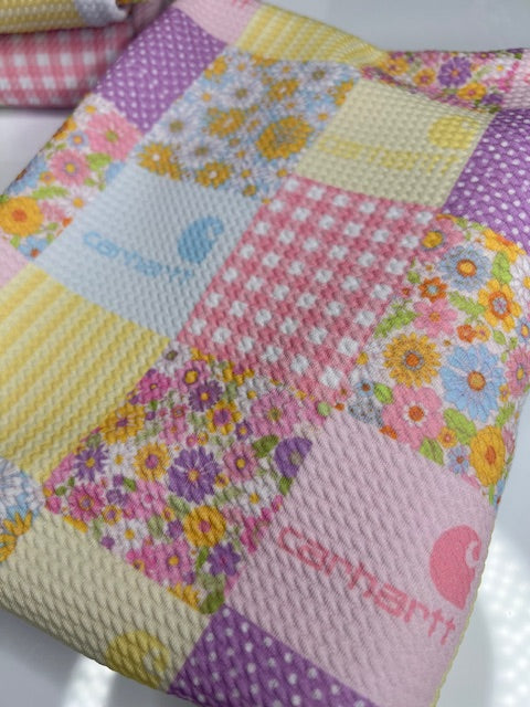 Pastel Floral Patchwork Bullet Fabric