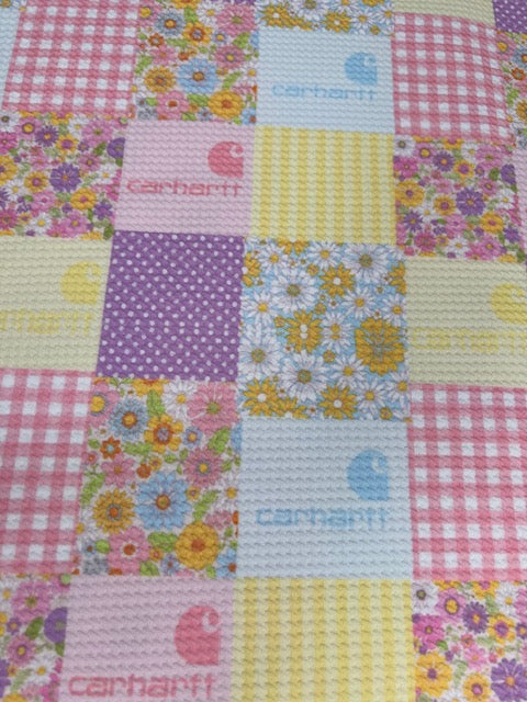 Pastel Floral Patchwork Bullet Fabric