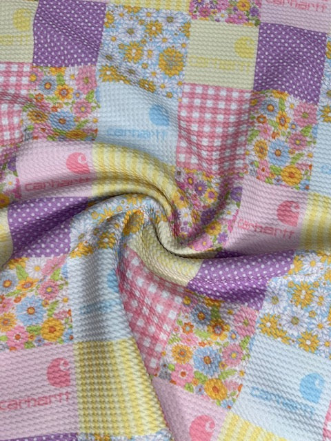 Pastel Floral Patchwork Bullet Fabric