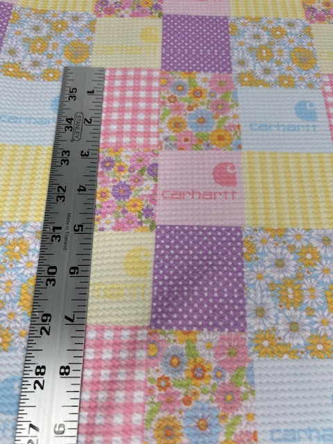 Pastel Floral Patchwork Bullet Fabric