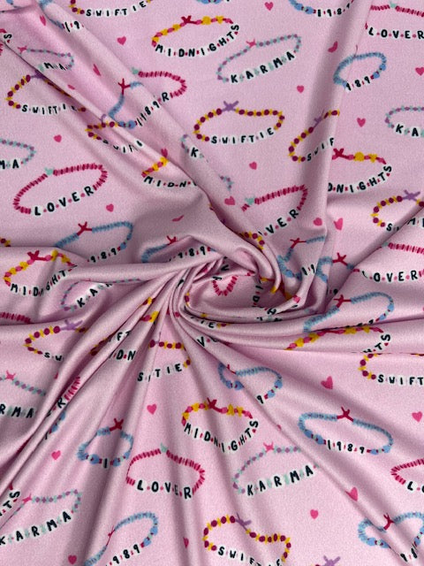 Pop Singer Friendship Bracelets, 1989, Karma, Swiftie DBP Fabric