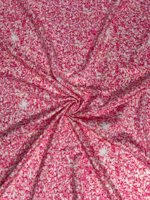 Pink Faux Glitter DBP Fabric