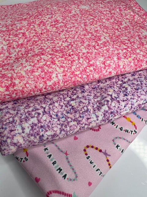 Pink Faux Glitter DBP Fabric