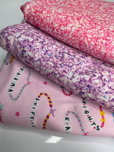 Pink Faux Glitter DBP Fabric