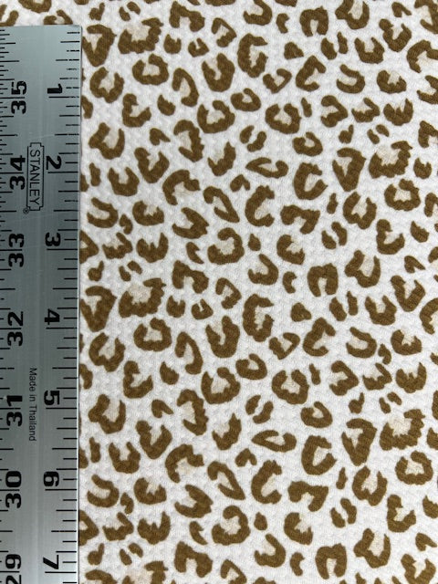 Vanilla Leopard Bullet Fabric