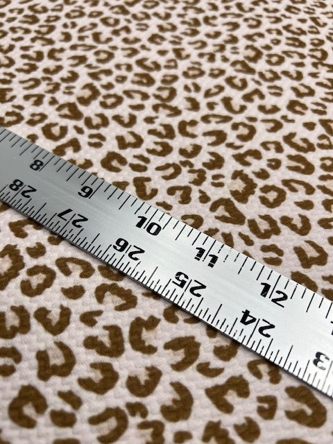 Vanilla Leopard Bullet Fabric