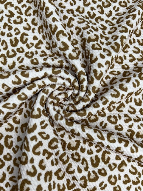Vanilla Leopard Bullet Fabric