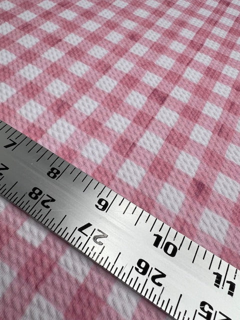 Cate and Rainn Claire Bright Jewel Toned Gingham Mauve Bullet Fabric