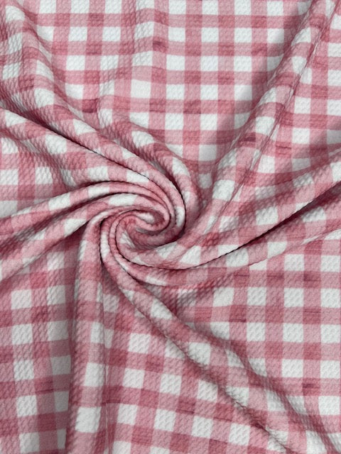 Cate and Rainn Claire Bright Jewel Toned Gingham Mauve Bullet Fabric