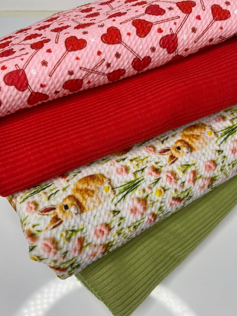 Dainty Spring Bunnies Bullet Fabric