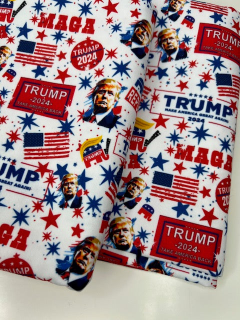 President Trump MAGA Brushed Twill Fabric