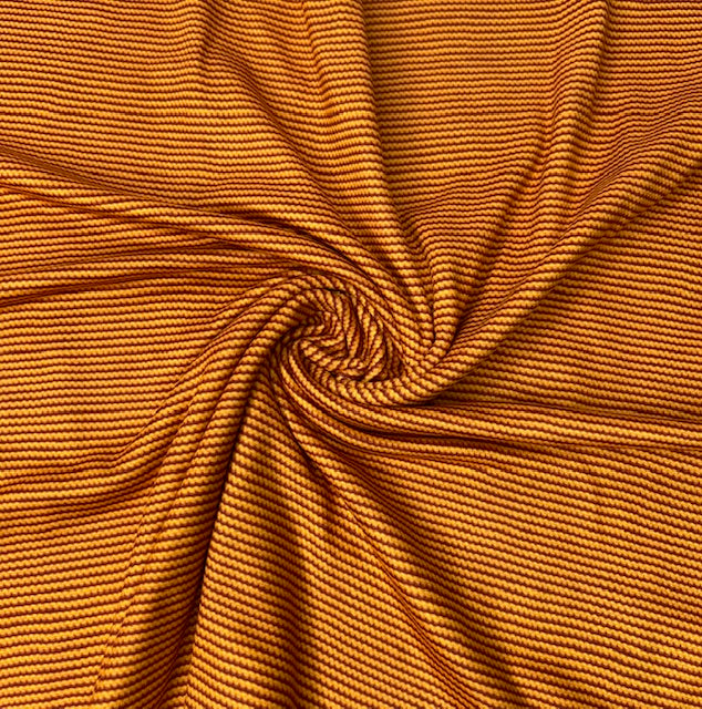 Orange Faux Embroidery DBP Fabric