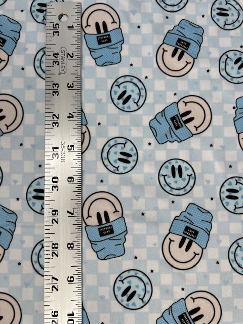 Retro Groovy Smiley Face, Love Yourself DBP Fabric