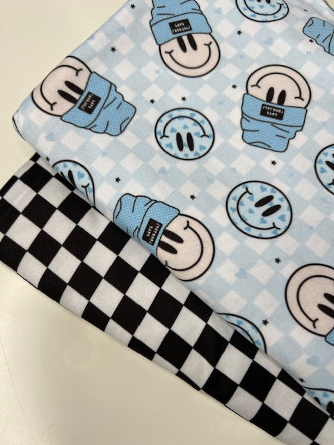 Retro Groovy Smiley Face, Love Yourself DBP Fabric