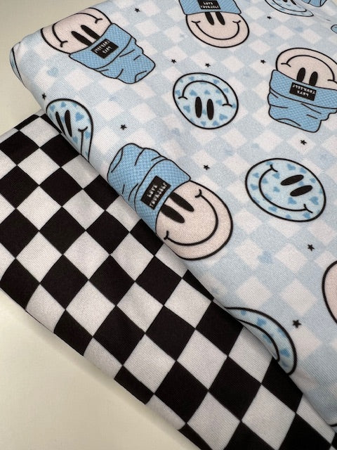 Retro Groovy Smiley Face, Love Yourself DBP Fabric