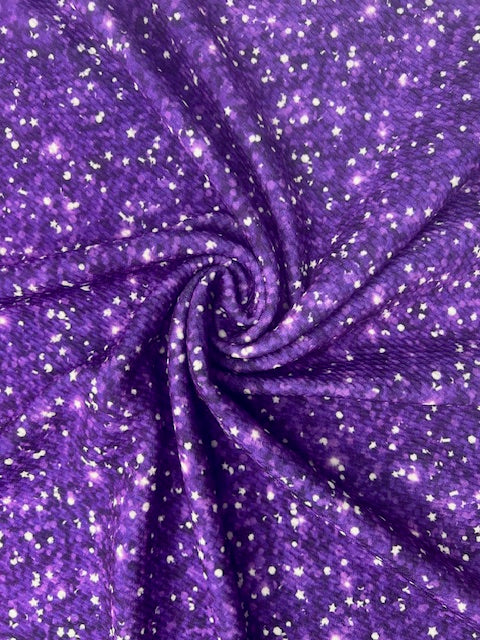 Purple Faux Glitter Bullet Fabric