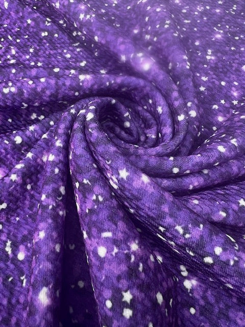 Purple Faux Glitter Bullet Fabric