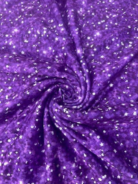 Purple Faux Glitter DBP Fabric