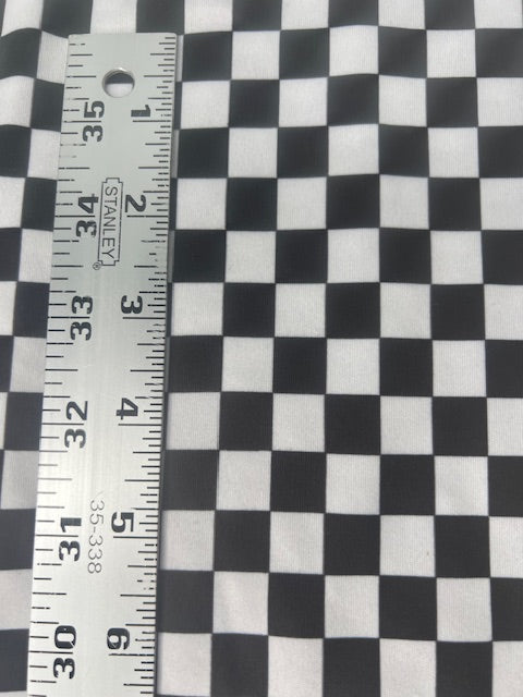 Retro Patterns, Checkered Black and White DBP Fabric