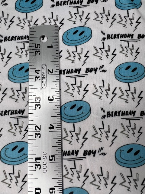 Retro Patterns, Birthday Boy DBP Fabric, DBP Knit Fabric