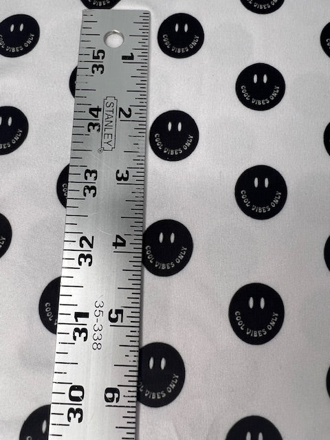 Retro Patterns, Good Vibes Only DBP Fabric