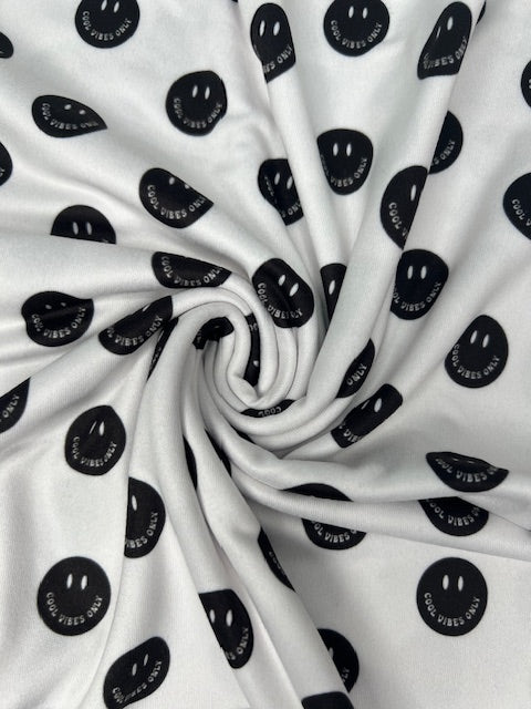 Retro Patterns, Good Vibes Only DBP Fabric