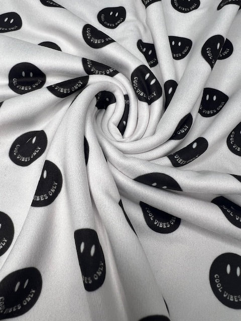 Retro Patterns, Good Vibes Only DBP Fabric