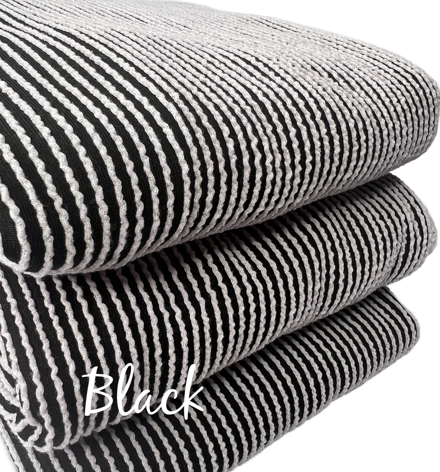 Urban Rib Two Toned Black, Urban Rib Fabric