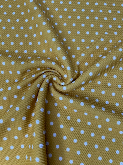 Cate & Rainn Charlotte Polka Dot Yellow Bullet Fabric
