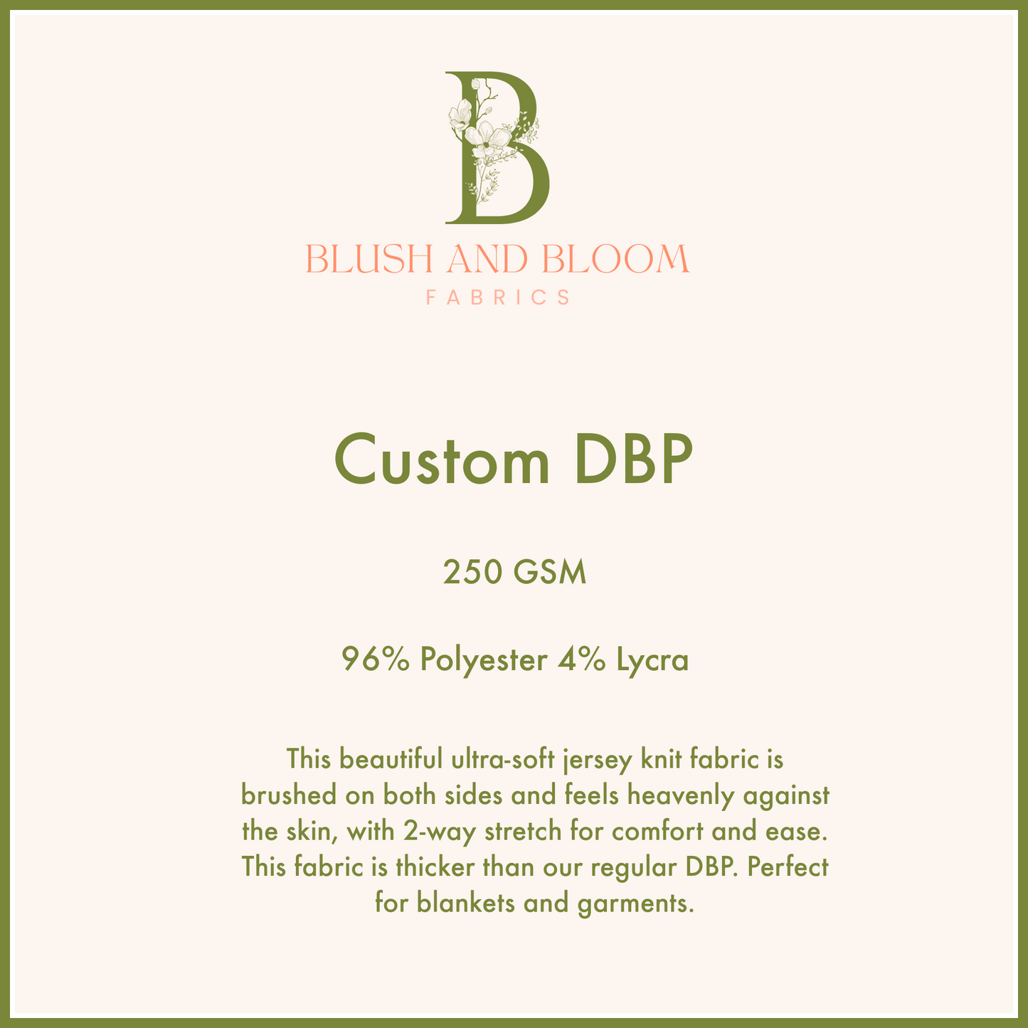 Custom DBP 250 GSM